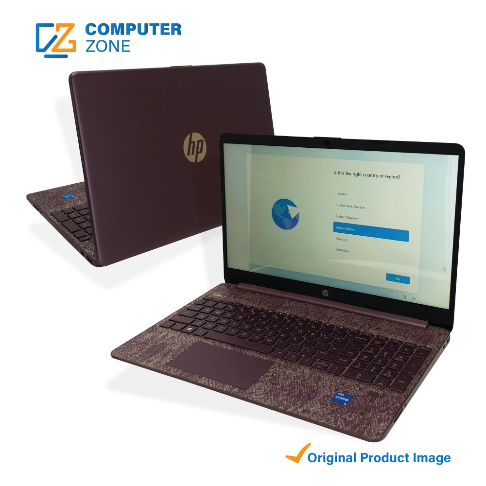 HP Notebook15-dy4004cy, 11th Gen Core i5, 12GB RAM, 512GB SSD Storage, 15.6” HD Touch Screen Display