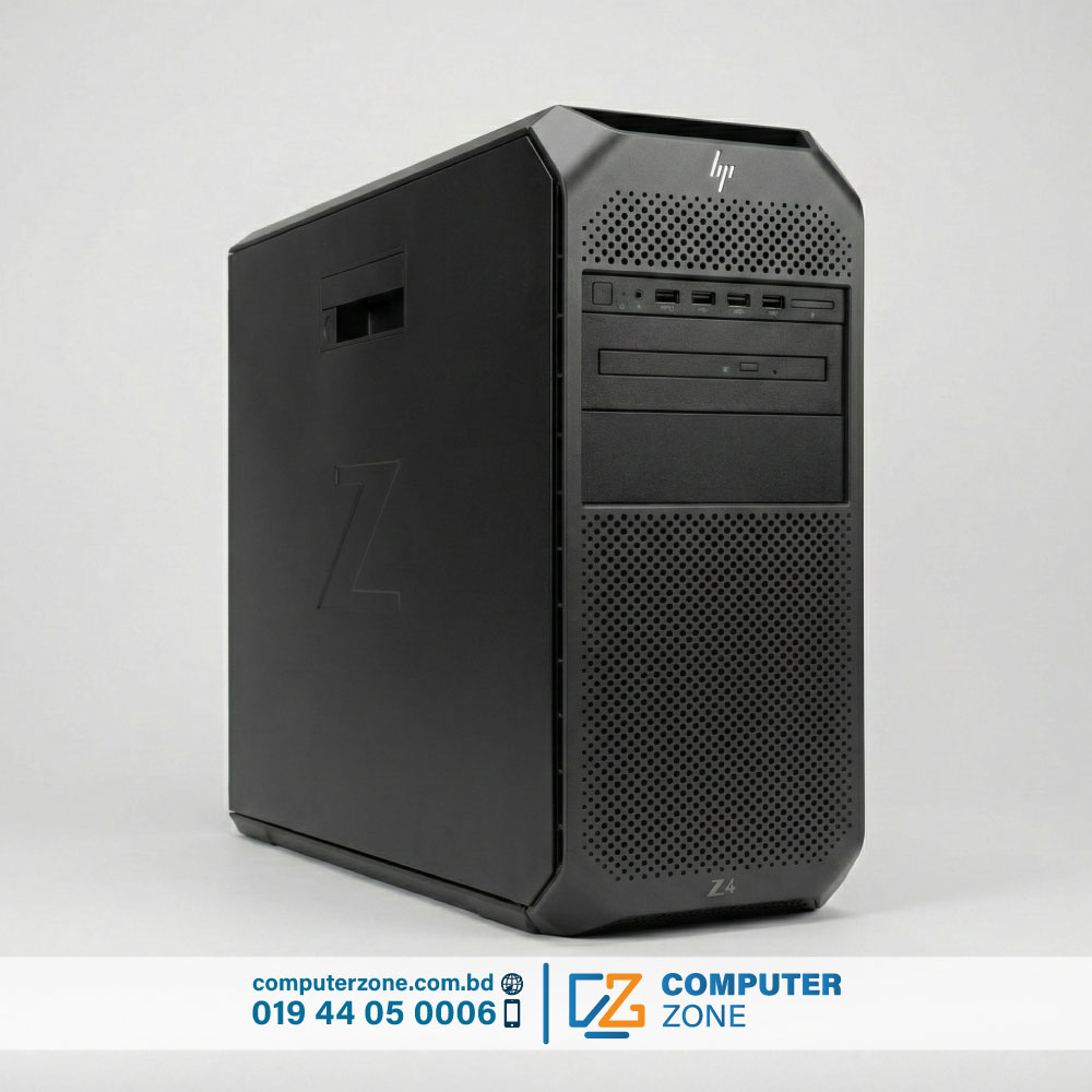 HP Z4 G4 Workstation Desktop PC, Intel Xeon® W Series Processor, 16GB DDR4 ECC RAM, 512GB PCIe NVMe SSD, NVIDIA Quadro T1000 4GB