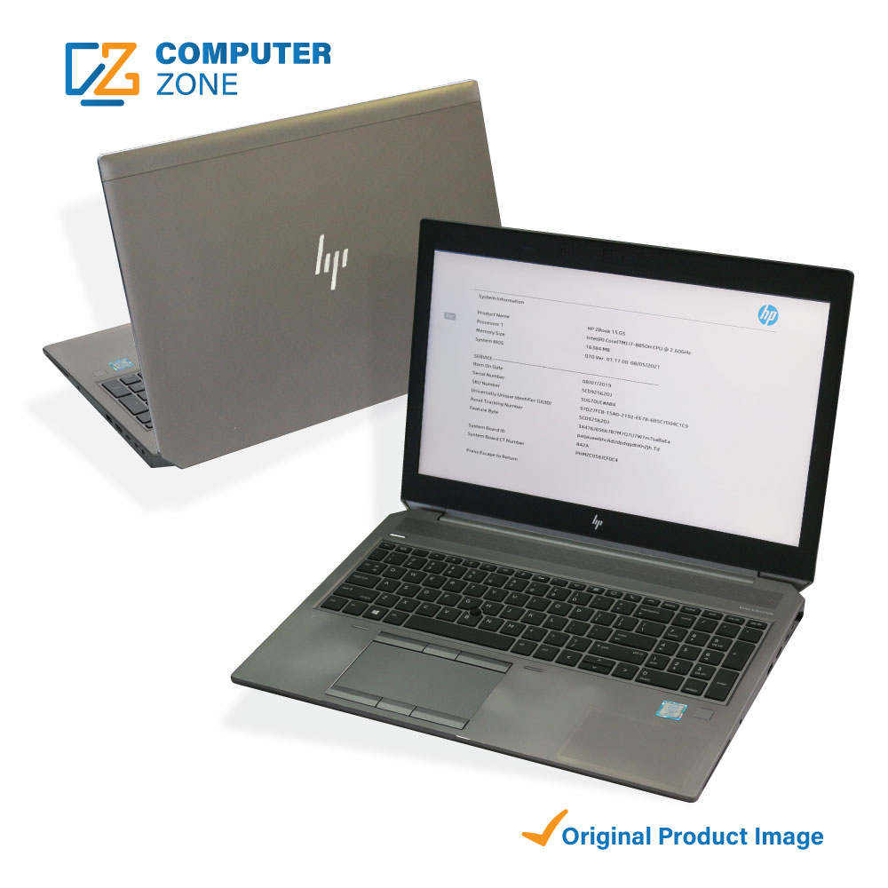 HP ZBook 15 G5, 8th Gen Core i7 Processor, 16GB Ram, 512GB SSD, P1000 GDDR5 4GB, 15.6âŗ FHD Display