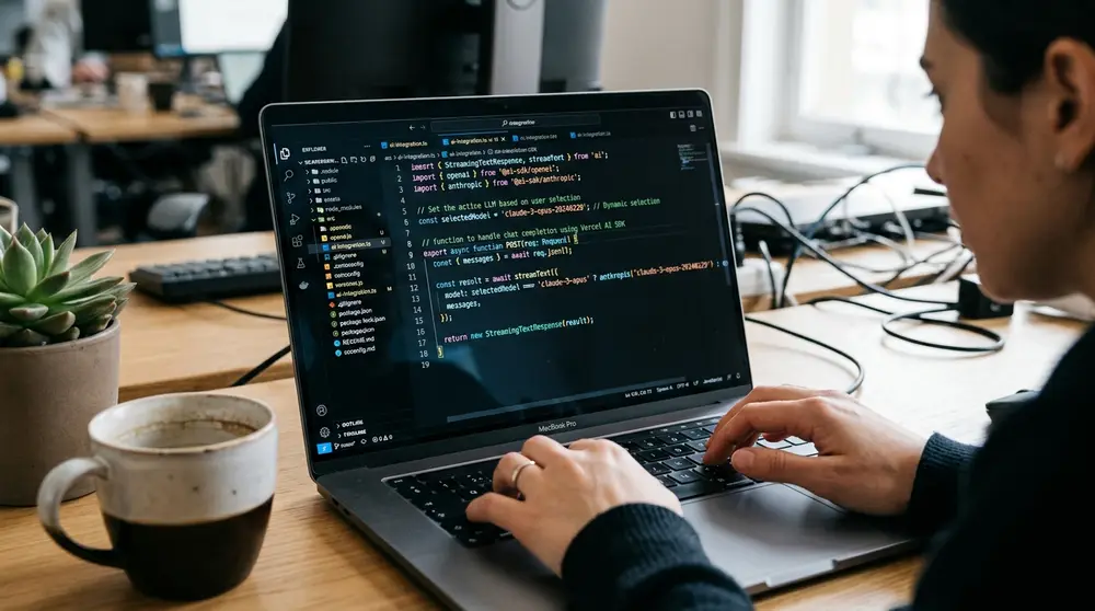 Vercel AI SDK code implementation for multi-model support