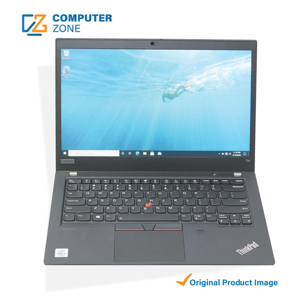 Lenovo ThinkPad T14 Gen 1, 10th Gen Core i5, 8Gb DDR4 RAM, 512GB SSD, 14”  FHD Display | Computer Zone