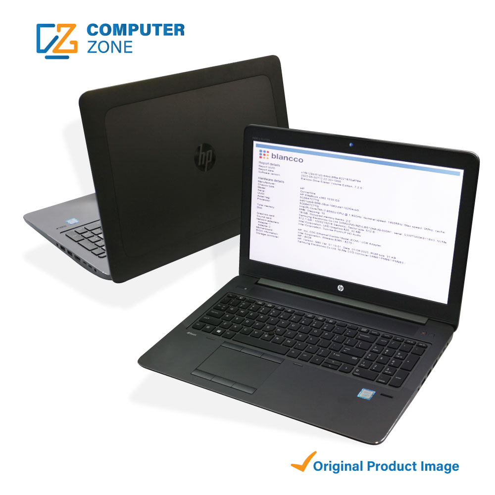 HP ZBook Studio G3, 6th Gen Core i7 Processor, 32GB Ram, 512GB SSD, M2000M GDDR5 4GB, 15.6″ FHD Display